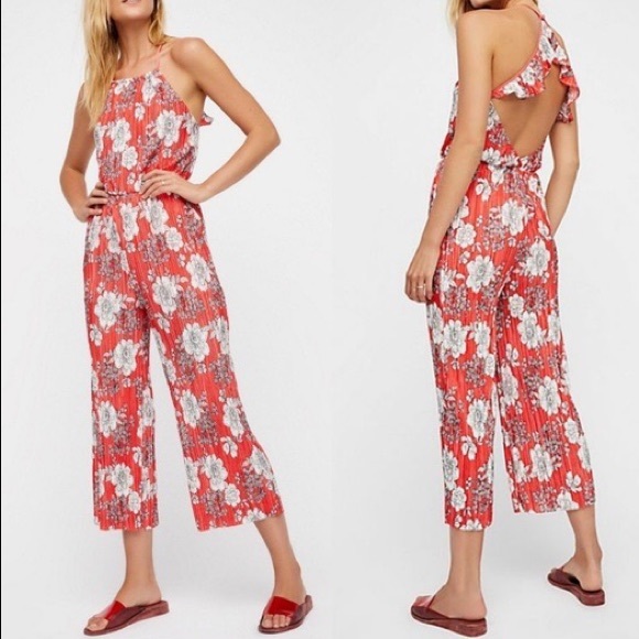 Free People Pants - FREE PEOPLE fresh fields floral jumpsuit